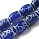 Нити синих бусин дзи в тибетском стиле TDZI-NH0001-C10-01-1