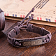 Unisex pulseras de cordón de cuero de moda BJEW-BB15547-A-6