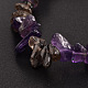 Bracelets extensible avec perles en pierre précieuse X-BJEW-JB01824-05-2