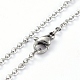 304 Stainless Steel Pendant Necklaces NJEW-E147-01P-4