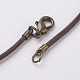 Cocountbrown Leather Necklace Cord NFS2mm002-AB-3