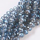 Chapelets de perles en verre électroplaqué EGLA-D020-10x8mm-59-1
