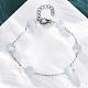 Браслеты-цепочки из нержавеющей стали 304 BJEW-C094-01P-06-1