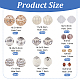 Benecreat 60 Stück braun-weiße handgefertigte indonesische runde Perlen DIY-BC0006-34-2