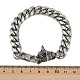 Браслеты из кубинской цепи из нержавеющей стали 304 для мужчин BJEW-I321-01ASP-5