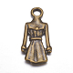 Antique Bronze Plated Coat Charms Pendants for Jewelry Making X-PALLOY-A15338-AB-NF-2