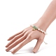 Chip di avventurina verde naturale e braccialetto di perline BJEW-JB08236-03-3