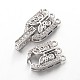 Brass Micro Pave Cubic Zirconia Fold Over Clasps ZIRC-I014-68-FF-4