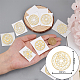 Olycraft 9Pcs 9 Styles Nickel Self-adhesive Picture Stickers DIY-OC0004-30-2
