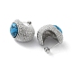 304 Stainless Steel Stud Earrings EJEW-D095-20P-2