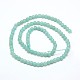 Amazonite naturale fili di perline rotondo G-N0081-4mm-17-2