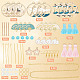 Sunnyclue 1 boîte de 10 paires de pendentifs en forme de fleurs - Kit de démarrage - Breloques en forme de nuage - Breloques en vrac - Breloques en forme d'oiseau - Perles en verre pour kits de fabrication de bijoux - Débutants adultes femmes - Boucles d'oreilles pendantes - Fournitures artisanales DIY-SC0020-40-2