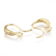 Brass Earring Hooks X-KK-S348-216-1