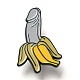 Banana Alloy Enamel Pin Broochs AJEW-Z023-11EB-1