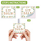 OLYCRAFT 100Pcs Self-Adhesive Lip Balm Tag Stickers 1.7x2.1 inch Waterproof Adhesive Label with Flower Patterns Rectangle Lipstick Tag Sticker for Lip Balm Container Tubes Lipstick Wrapping Decoration DIY-WH0567-006-3