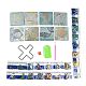 Kits de tapete para tazas de madera cuadrados con pintura de diamantes con tema de animales marinos diy DIY-H163-05-2