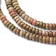 Natural Unakite Beads Strands G-H292-A16-02-4