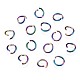 Ion Plating(IP) 304 Stainless Steel Jump Rings, Round Ring, Open Jump Rings, Multi-color, 20 Gauge, 6x0.8mm, Inner Diameter: 4.4mm