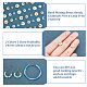 BENECREAT 72 Pcs Brass Spacer Beads 6 Styles Gold and Silver Disc Spacer Beads KK-FH0005-41-4