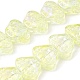 Transparentes perles de verre de galvanoplastie brins EGLA-F158-FR01-A-1