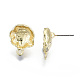 Accessoires de boucles d'oreilles en alliage de placage de rack PALLOY-N155-60-NR-3