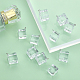 Chgcraft 32 pièces 2 tailles transparent acrylique glaçons breloques glaçons artificiels breloques cube carré pendentifs de glace pour la fabrication de bijoux accessoires de photographie TACR-CA0001-17-4