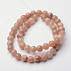 Chapelets de perles de sunstone naturelles G-O117-01-2