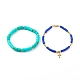 Ensembles de bracelets extensibles et de bracelets à breloques BJEW-JB06134-1