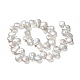 Hebras de perlas keshi de perlas barrocas naturales PEAR-S010-33-2