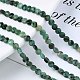 Fili di perle di quarzo smeraldo naturale G-S362-012-4