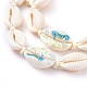 Braccialetti intrecciati stile perline e collane set di gioielli SJEW-JS01091-01-3