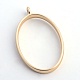 Ciondoli ovale in lamiera aperta della lunetta in metallo placcato in metallo X-PALLOY-S047-26C-FF-2