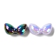 Placcatura uv perline europee acriliche iridescenti arcobaleno PACR-E008-08-2