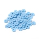 Flat Round Eco-Friendly Handmade Polymer Clay Beads CLAY-R067-6.0mm-36-4