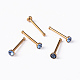 304 Stainless Steel Rhinestone Nose Studs Nose Piercing Jewelry AJEW-L056-06-2