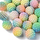Abalorios de acrílico de la perla de imitación OACR-FS0001-32G-4
