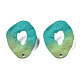 Accessoires de puces d'oreilles en fer peints au spray IFIN-N008-022A-2