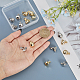 CHGCRAFT 16Pcs 8 Style Alloy Clip-on Earring Findings FIND-CA0008-23-3