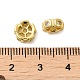 Perlas espaciadoras de circonio cúbico micro pavimentadas de latón chapado en rack KK-Q795-01G-3
