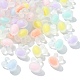 60 pièces 6 couleurs perles acryliques transparentes transparentes FACR-CJ0001-10-8