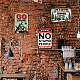 ヴィンテージメタルブリキサイン  バーの鉄の壁の装飾  レストラン  カフェ・パブ  長方形  言葉  300x200x0.5mm AJEW-WH0189-247-5