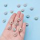 PandaHall Elite about 108 pcs Mixed Color Alloy Rhinestone Large Hole European Beads For Jewellery Making And Bracelet Making CPDL-PH0001-01-3