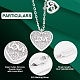 Creatcabin collier pendentif en argent sterling plaqué rhodium 925 SJEW-CN0001-01B-4