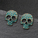 Punk Rock Style Halloween Alloy Earrings Sets EJEW-F238-27-5