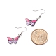 Orecchini pendenti a farfalla bicolore per donna EJEW-JE04807-6