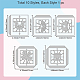 聖パトリックの日炭素鋼切削ダイスステンシル  DIYスクラップブッキング用  フォトアルバム  装飾的なエンボス紙カード  ステンレス鋼色  ボックス  110~124x102~124x0.8mm  5個/セット DIY-WH0309-1585-6