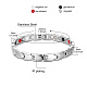 SHEGRACE Stainless Steel Panther Chain Watch Band Bracelets JB671A-3