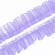 オーガンジーリボン  プリーツ/ダブルフリルリボン  紫色のメディア  23~25ミリメートル  30 M /バンドル ORIB-S047-13B-1