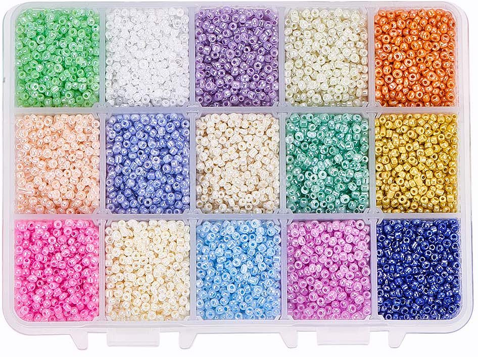 Shop PandaHall About 19500 Pieces 12/0 Multicolor Beading Glass Seed