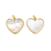 Латунные подвески из ракушек KK-K365-08B-G
